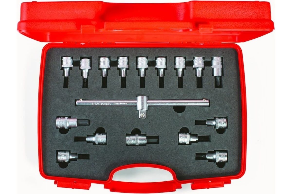 İzeltaş 1/2'' LOKMALI ALLEN UÇ VE STAR (TORK) UÇ TAKIMI 17 PARÇA 1113006017