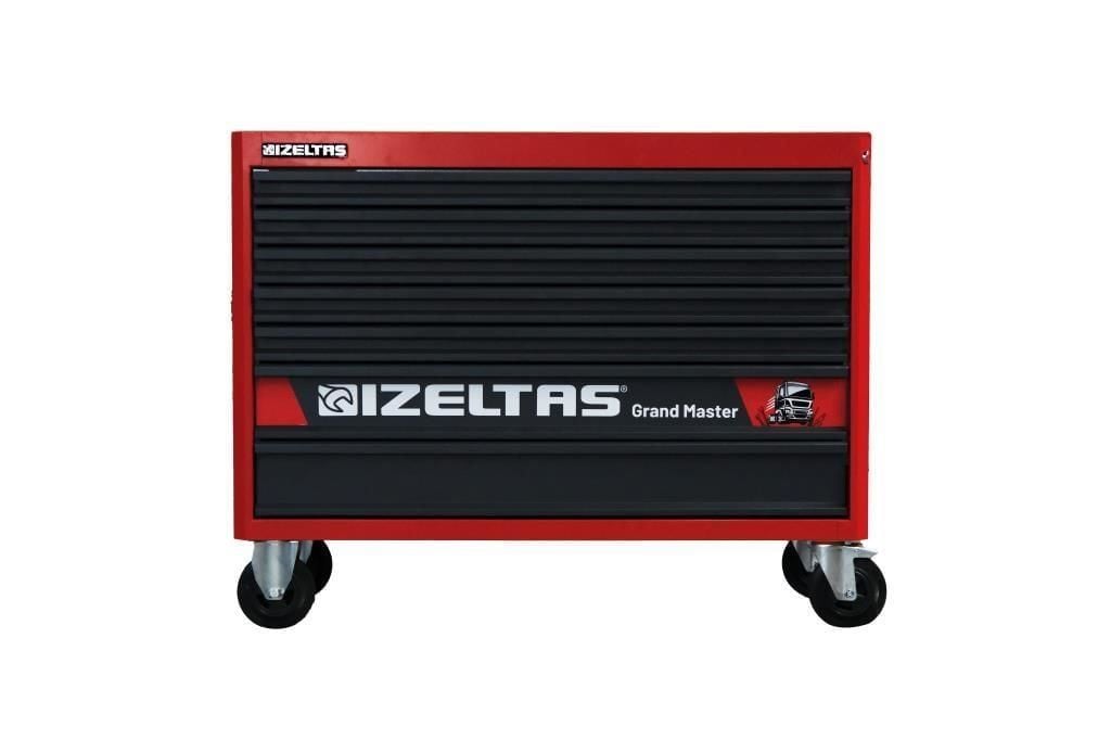 İzeltaş GRAND MASTER TAKIM DOLABI 7 ÇEKMECELİ KIRMIZI - ANTRASİT (DOLU 252) 13000005434
