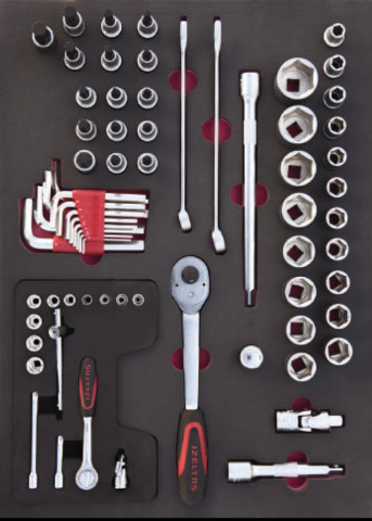 İzeltaş PRO SERİSİ TAKIM DOLABI  ÇEKMECELİ KIRMIZI ( DOLU - 206 ) 8241001209