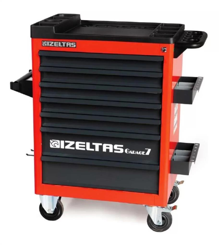 İzeltaş GARAJ SERİSİ TAKIM DOLABI 7 ÇEKMECELİ KIRMIZI ( DOLU -139 ) 8242001142