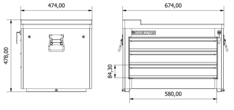 İzeltaş PARTNER SERİ 3 ÇEKMECELİ DOLAP ÜSTÜ DOLAP 13000005561