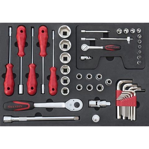 İzeltaş EKO SERİSİ TAKIM DOLABI 5 ÇEKMECELİ KIRMIZI (DOLU - 93) 8243001096