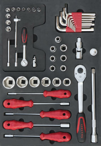 İzeltaş TREND SERİSİ TAKIM DOLABI 7 ÇEKMECELİ  KIRMIZI (DOLU - 93) 8244007096