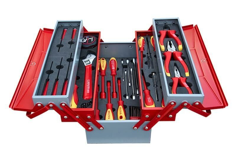 İzeltaş ELEKTRİKÇİ TAKIM ÇANTASI 5 GÖZLÜ 45 PARÇA 8420005046