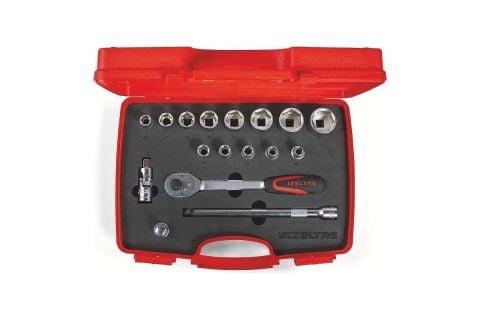 İzeltaş  1/2'' ALTI KÖŞE LOKMA ANAHTAR TAKIMI 17 PARÇA 1113002017