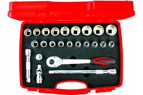 İzeltaş 1/2'' ONİKİ KÖŞE LOKMA ANAHTAR TAKIMI 24 PARÇA SAE 1413006024