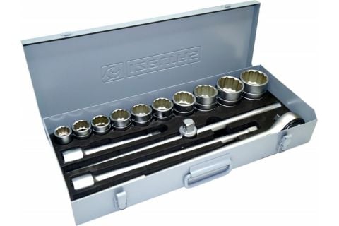 İzeltaş 3/4'' ON İKİ KÖŞE LOKMA ANAHTAR TAKIMI 14 PARÇA SAE 1419006114