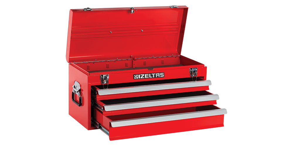 İzeltaş ÇEKMECELİ ALET SANDIĞI KÜÇÜK BOY KIRMIZI  BOŞ ( 285X450X322 ) 8320331001