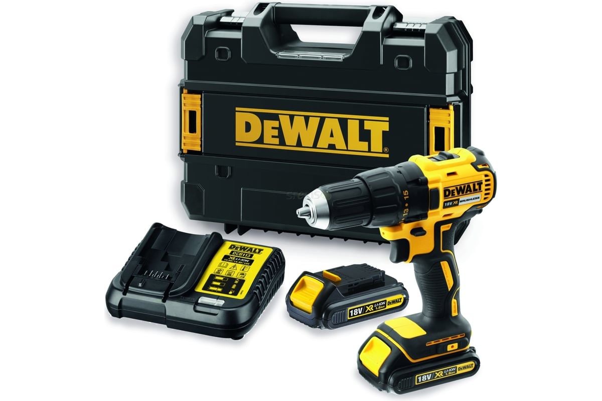 DEWALT DCD778S2T 18V 1.5AH KÖMÜRSÜZ ÇIFT AKÜLÜ  ŞARJLI DARBELI VIDALAMA