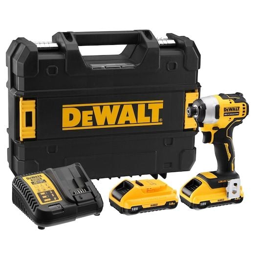 DEWALT DCF809L2T 18V 3AH KOMPAKT KÖMÜRSÜZ AKÜLÜ DARBELİ MATKAP