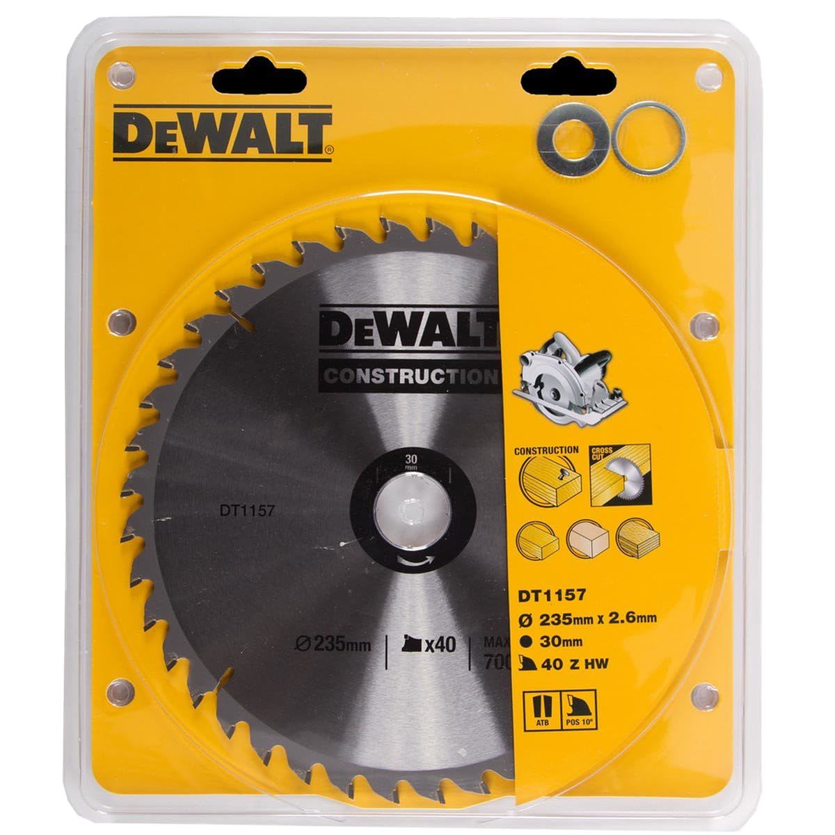 DEWALT DT1157 235X30MM 40 DİŞ ELMAS TESTERE