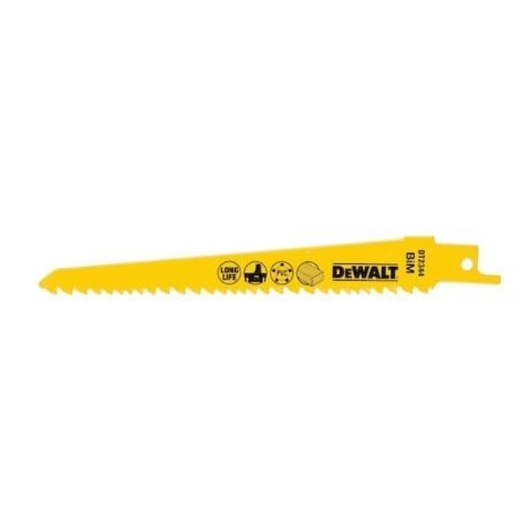 DEWALT DT2344 152mm 3.6-5.1mm DİŞ 5'Lİ AHŞAP VE PLASTİKTE KAVİSLİ VE HIZLI KESİM TİLKİ KUYRUĞU TESTERE