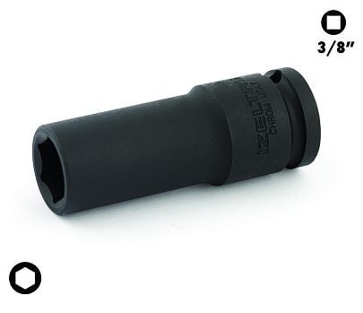 İzeltaş 3/8'' ALTI KÖŞE 10 MM HAVALI DERİN LOKMA ANAHTAR 14000004605