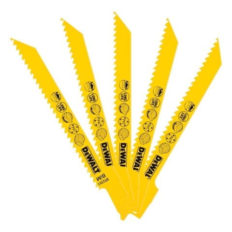 DEWALT DT2351 152mm 4.2mm DİŞ 5'Lİ AHŞAP-PLASTİK HIZLI KESİM TİLKİ KUYRUĞU TESTERE