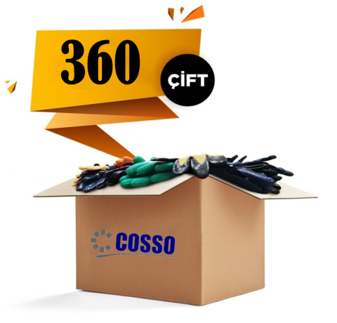 Cosso Cs-Klt-2 No:9 İş Eldiveni Nk/350 1 Koli (360 Çift)