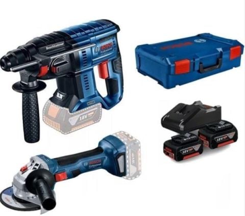Bosch GBH 180 + GWS 180-LI + 18v 2x4.0 Ah Akülü Set
