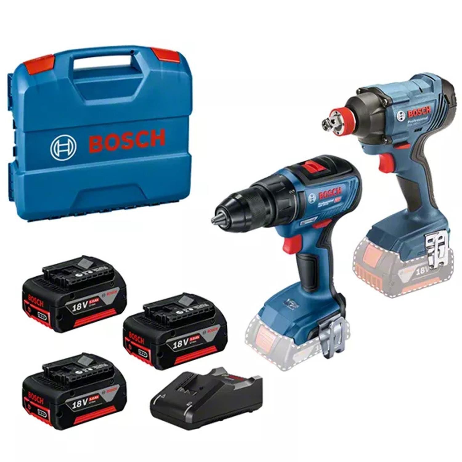 Bosch GDX 180 Li - GSR 18V-50 + 18v 3 X 5.0 Ah Akülü Set