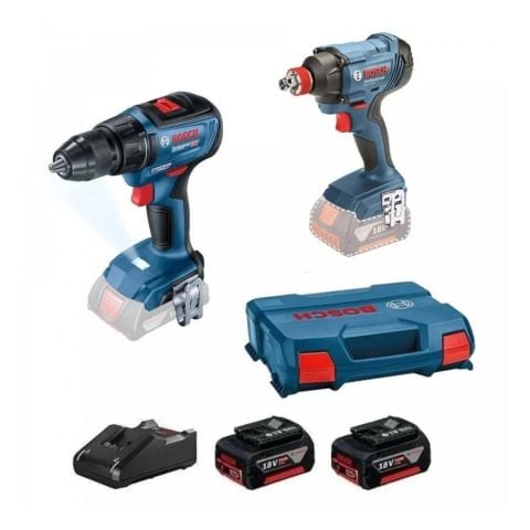 Bosch GDX 180-LI + GSR 18V-50 + 18v 2x 5.0 Ah Akülü Set