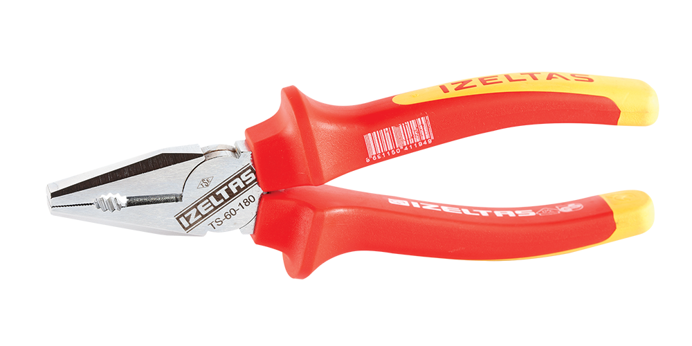 İzeltaş 1000V İZOLELİ ELEKTRİKÇİ KOMBİNE PENSE 200 MM  3020126200