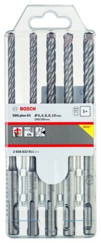 Bosch SDS Plus-5X Kırıcı Delici Uç Set 5 Parça