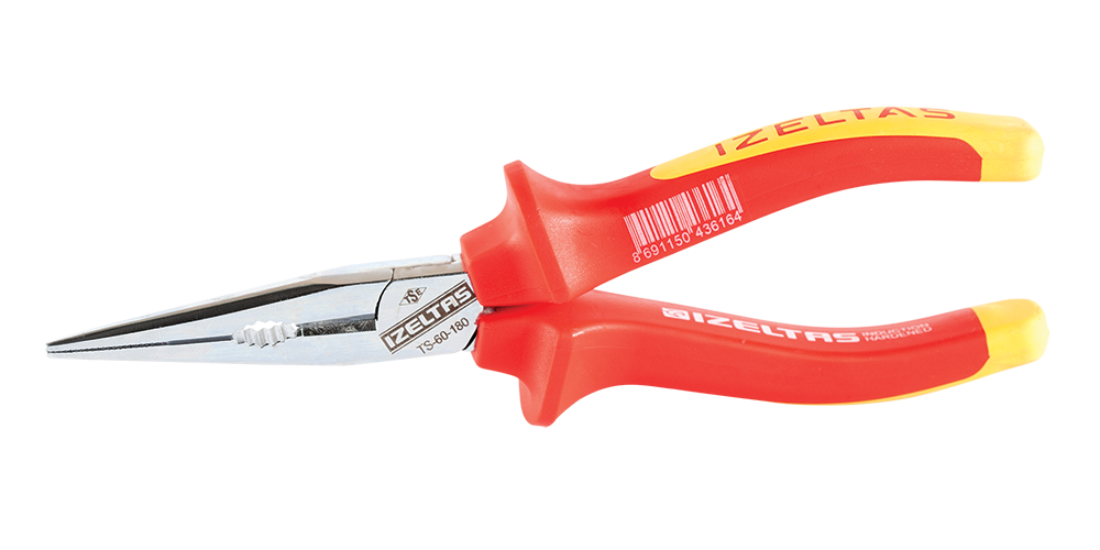 İzeltaş 180 MM  DÜZ KARGABURUN ELEKTRİKÇİ İZOLELİ 1000 V 3220136180