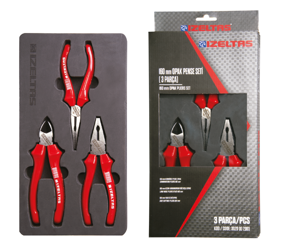 İzeltaş 160 MM OPAK SETİ ( 3 PARÇA ) 3020002003