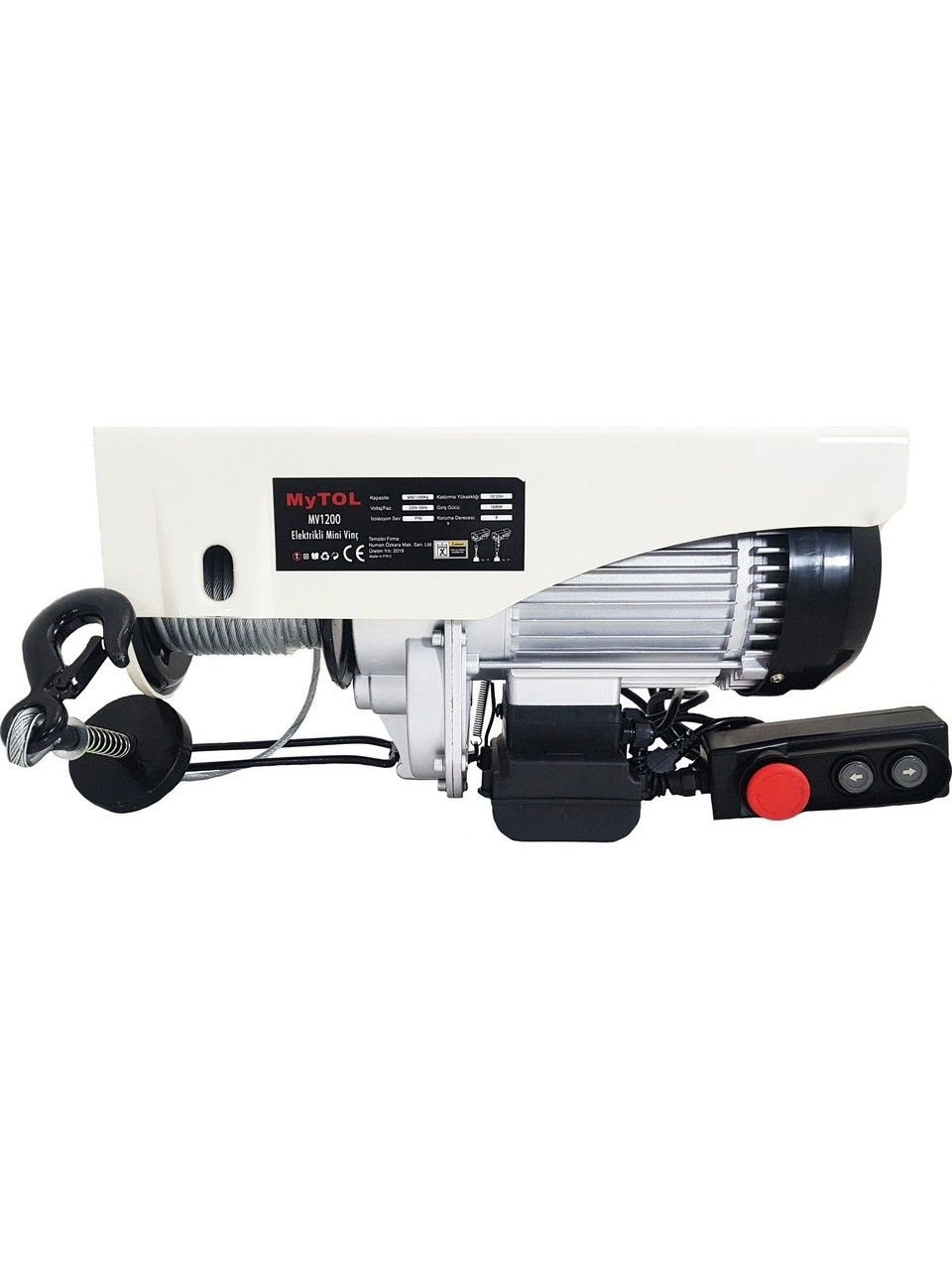 Mytol Mv500 Elektrikli Vinç 250 - 500 kg