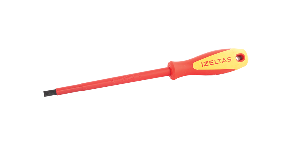 İzeltaş 1000V İZOLELİ ELEKTRİKÇİ DÜZ UÇLU TORNAVİDA 2.5X75 4140172575