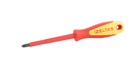 İzeltaş 1000V İZOLELİ ELEKTRİKÇİ YILDIZ UÇLU TORNAVİDA 4.5X80 4145184580