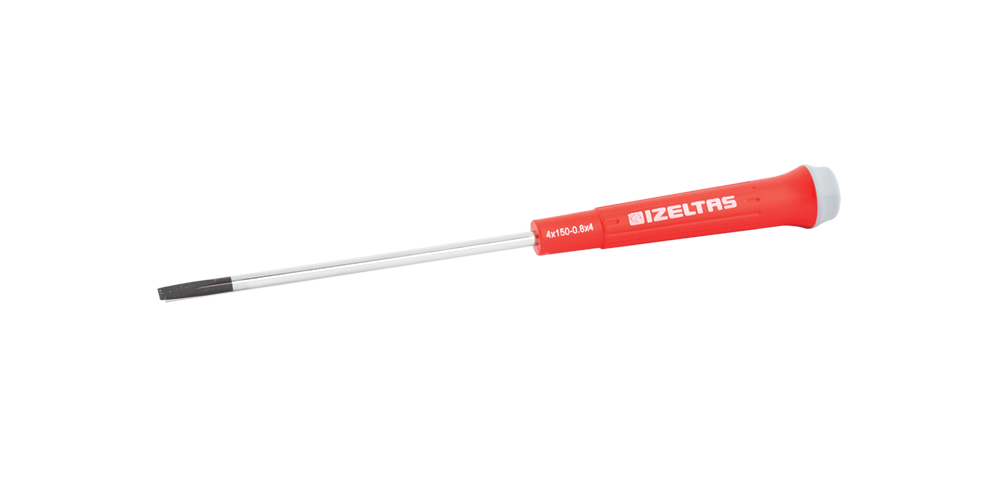 İzeltaş ELEKTRONİKÇİ TİP KLEMENS DÜZ UÇLU TORNAVİDA 2.5X60  4500172560