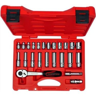 İzeltaş 1/4'' ALTI KÖŞE LOKMA ANAHTAR VE BİTS SET 45 PARÇA 14000005133