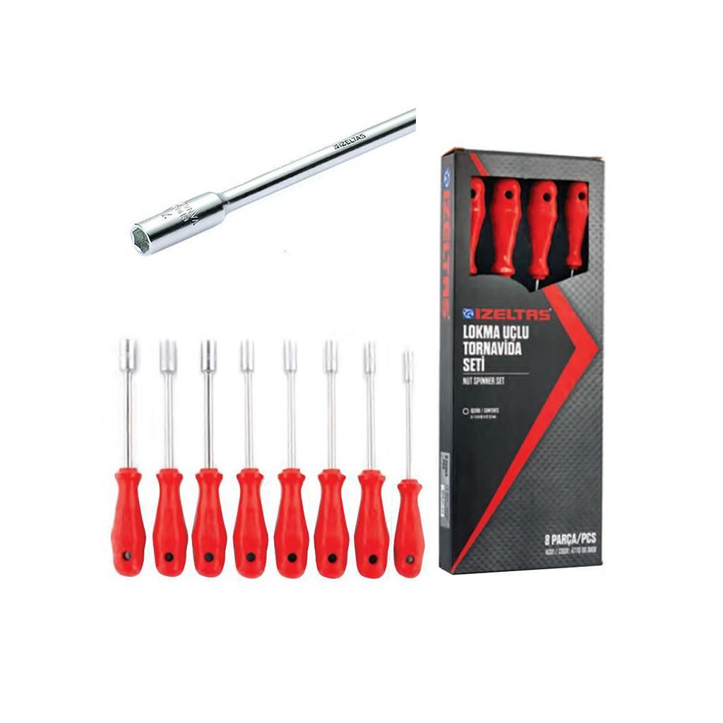 İzeltaş LOKMA UÇLU TORNAVİDA SETİ 8 PARÇA 4770008108