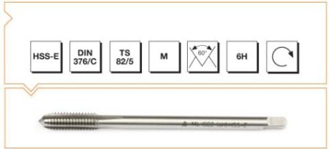 Makina  Takım M20 Makina Kılavuzu HSS - E DIN 376/C