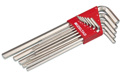 İzeltaş ALLEN ANAHTAR TAKIMI ALTI KÖŞE UZUN BOY 12 PARÇA 4903003112