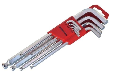 İzeltaş YUVARLAK BAŞLI ALLEN ANAHTAR TAKIMI ALTI KÖŞE UZUN BOY 9 PARÇA 4906003109