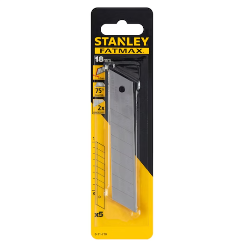 STANLEY 0-11-718 110X18 MM MAKET BIÇAĞI YEDEĞİ 5 Lİ PAKET