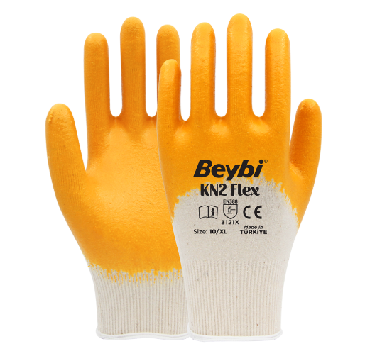 Beybi KN2 FLEX Pamuklu Nitril Eldiven No:10 288 Çift (1 koli)