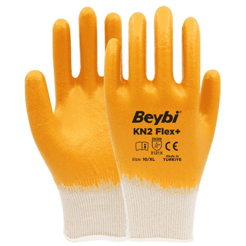 Beybi KN2 FLEX + Pamuklu Nitril Eldiven No:9 288 Çift (1 koli)