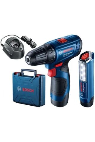 BOSCH GSR 120-LI  AKÜLÜ VİDALAMA + GLI12V300 FENER 12V 2AMP 06019G8004