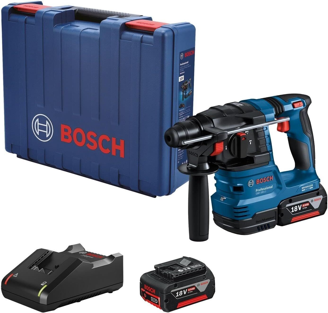 BOSCH GBH 185-Li 2x4Ah Akülü Kırıcı Delici 0611924021